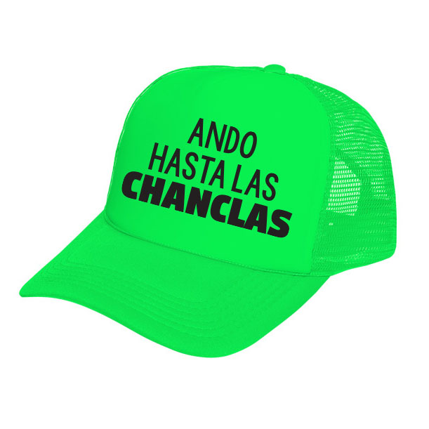 Gorras Neón para Boda, XV años, Graduaciones y Eventos | BodaGorra.com | 138 ando hasta las chanclas